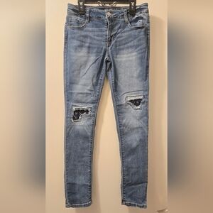 Imperial Star Distressed Blue Denim Jeans